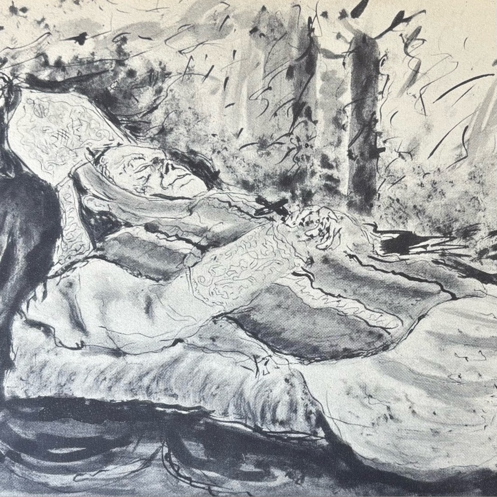Gino Bonichi SCIPIONE 1930 CARDINAL VANNUTELLI DEATHBED Fine Art Print Vintage